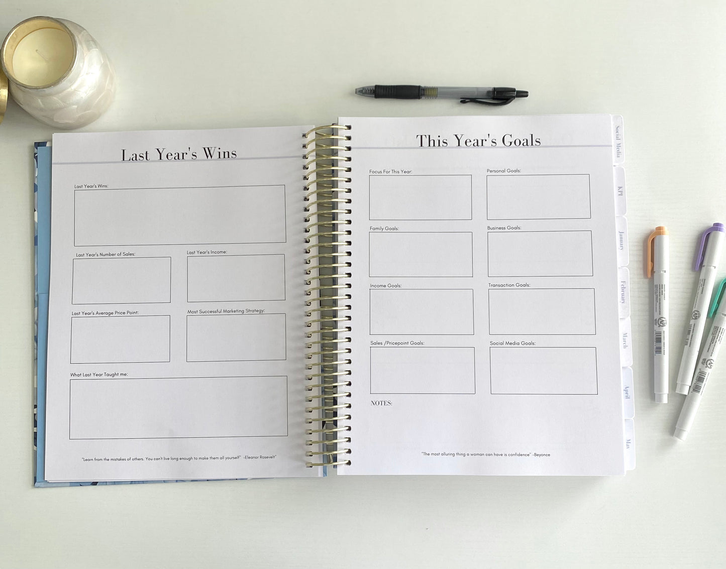 2026 "Grow In Grace" Mompreneur Planner