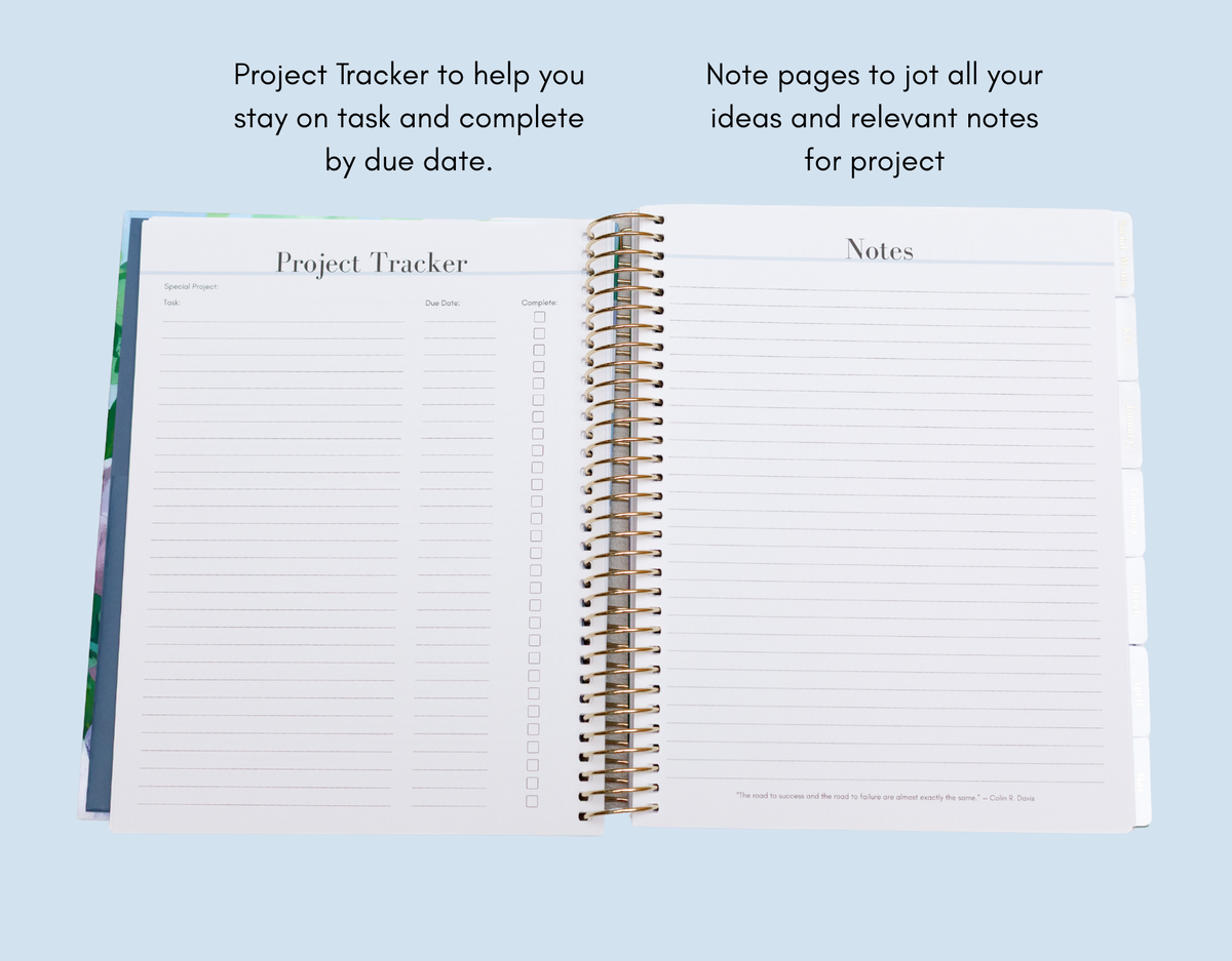 2027 Navy Blue Mompreneur Planner