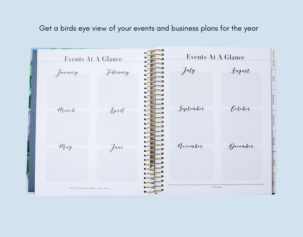 2027 Navy Blue Real Estate Planner