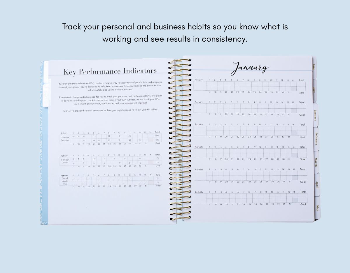 2027 Navy Blue Real Estate Planner