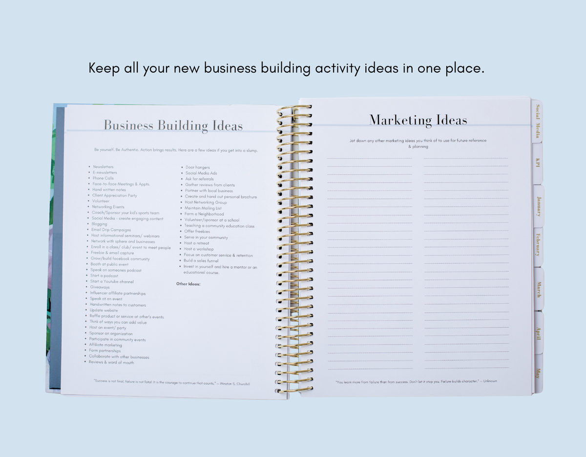 2027 Navy Blue Mompreneur Planner